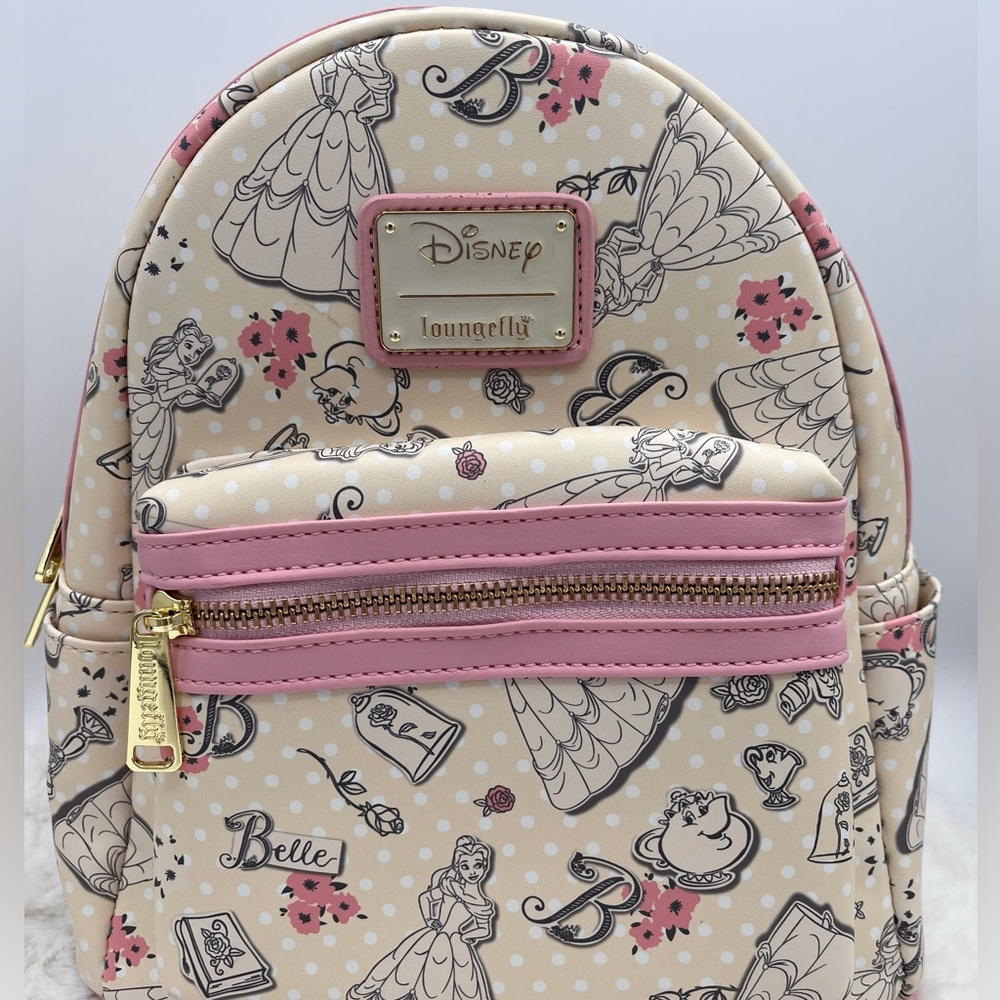 ⭐️ NWT Loungefly Disney Princess Belle Beauty and the Beast Mini Backpack ⭐️ - Picture 3 of 7